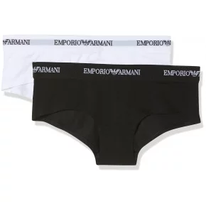 Nohavičky 2pcs 163263 CC317 00911 čiernobiela - Emporio Armani