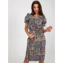 Dámske šaty LK SK 507468.75P Kaki mix - FPrice