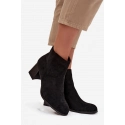Dámske členkové topánky JH21-80 čierne - Marilou