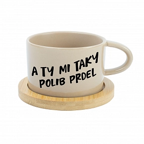 A TY MI TAKY POLIB PRDEL - krémový hrníček makronka 200 ml