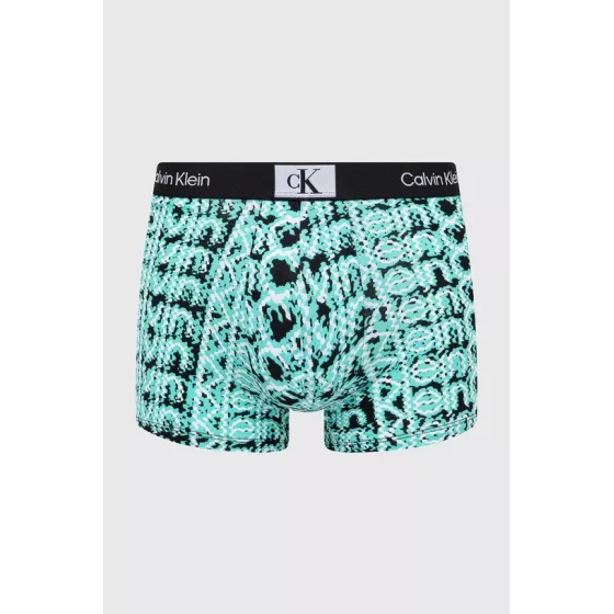 Pánske boxerky 000NB3403A AC5 tyrkys-čierno-biele - Calvin Klein