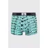 Pánske boxerky 000NB3403A AC5 tyrkys-čierno-biele - Calvin Klein