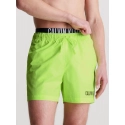 Pánske plavky MEDIUM DOUBLE WB KM0KM00992 M0T neononovo žlté - Calvin Klein