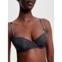 Dámska podprsenka TONAL LACE DEMI-CUP BRA UW0UW04546 BDS čierna - Tommy Hilfiger