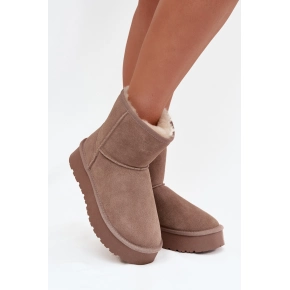 Dámske snehule W5825 hnedé - Sweet Shoes