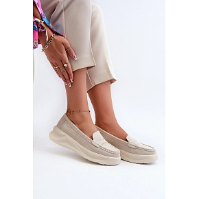 Dámske mokasíny Filidia 24PB18-6889 krémové - Evento