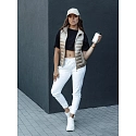 Kamizelka pikowana damska ze stójką STYLISHZ kamelowa FashionStreet TY4439