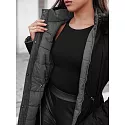 Parka damska zimowa TRENDNEL dwustronna z kapturem  czarna FashionStreet TY4587