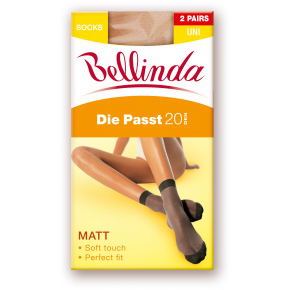 Dámske silonkové ponožky DIE PASST 20 DEN 2PACK - BELLINDA
