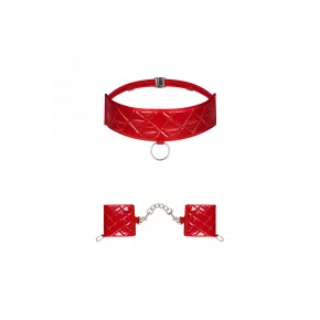 Pikantná sada Hunteria cuffs & choker - Obsessive