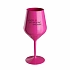 PROTOŽE BÝT UMĚLKYNĚ NENÍ PRDEL - růžová nerozbitná sklenice na víno 470 ml