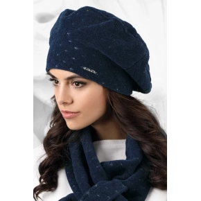 Dámsky baret model 163229 tmavo modrá - Kamea
