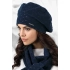 Dámsky baret model 163229 tmavo modrá - Kamea