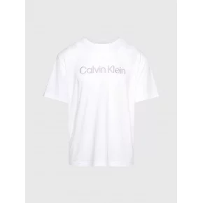 Pánske tričko na spanie S/S CREW NECK 000NM2501E 100 biele - Calvin Klein