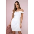 Dámske španielske šaty s volánikmi 9097 Biela - K-Fashion