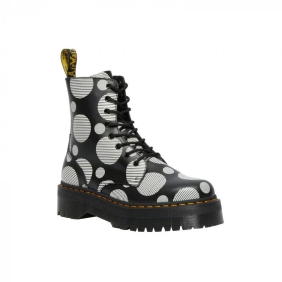 Dámska členková obuv Jadon DM26882009 Čierna s bielou vzor - Dr. Martens