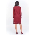 Dámske šaty M51965 vínové - Adika Collection