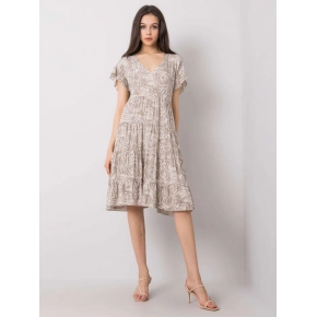 Dámske voľné šaty s volánikom awd0465 - FPrice