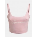Dámsky crop top O1BA10KASI1 - G6S4 - Pastelovo ružová - Guess