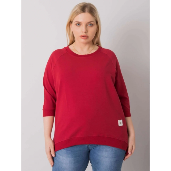 Bavlnená plus size mikina 6872 - FPrice
