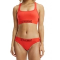 Športové bralette Heritage - QF6768E XM9 - červenooranžová - Calvin Klein