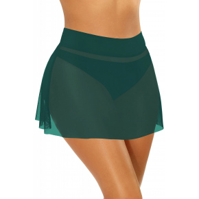Dámska plážová sukňa Skirt4 D98B - 7 tm. zelená - Self