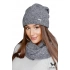 Dámsky komplet PENE čiapky a šály šedý - Kamea