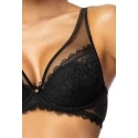 Dámska push-up podprsenka Estelle M-0198/11 Čierna - MAT