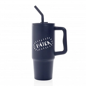PÁTEK - tmavě modrý cestovní termohrnek 900 ml  
