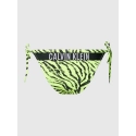 Dámske plavkové nohavičky KW0KW02336 OIC neónovo žlté s potlačou - Calvin Klein