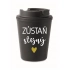 ZOSTAŇ ROVNAKÝ - čierny termohrnček 300 ml