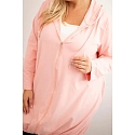 Dámska mikina Plus Size 6366 ružová - Kesi