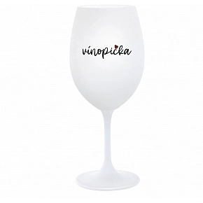 VÍNOPIČKA - biely pohár na víno 350 ml