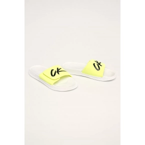 Šľapky KM0KM00499-YCD bieložltá - Calvin Klein