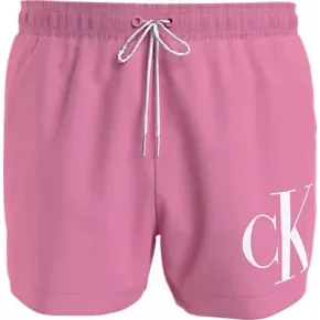 Pánske plavky SHORT DRAWSTRING KM0KM00967 TFZ ružové - Calvin Klein