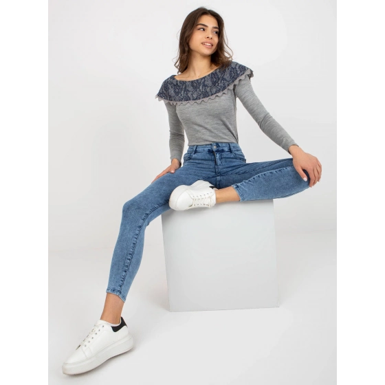 Dámske džínsové nohavice NM SP L12.14X Svetlo jeans modrá - FPrice