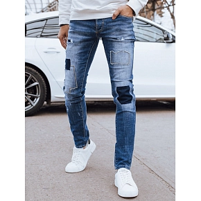 Spodnie męskie jeansowe niebieskie FashionStreet UX4297