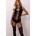Dámský bodystocking Kelly černý - Pure Sin