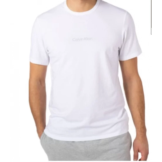 Pánske tričko - NM2170E - 100 - biela - Calvin Klein
