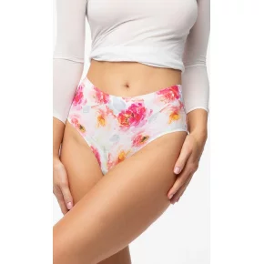 Nohavičky Peony Simple Brasil Maxi bielo-červené - Julimex