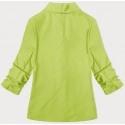 Dámske sako s nariasenými rukávmi (22-356) limetkovo zelené - Goodlooking