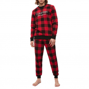 Pánske tepláky NM1726E-5VJ čiernočervená - Calvin Klein