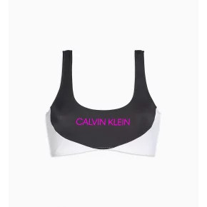 Vrchný diel plaviek KW0KW00898-BEH čiernobiela - Calvin Klein Vrchný diel plaviek KW0KW00898-BEH čiernobiela - Calvin Klein