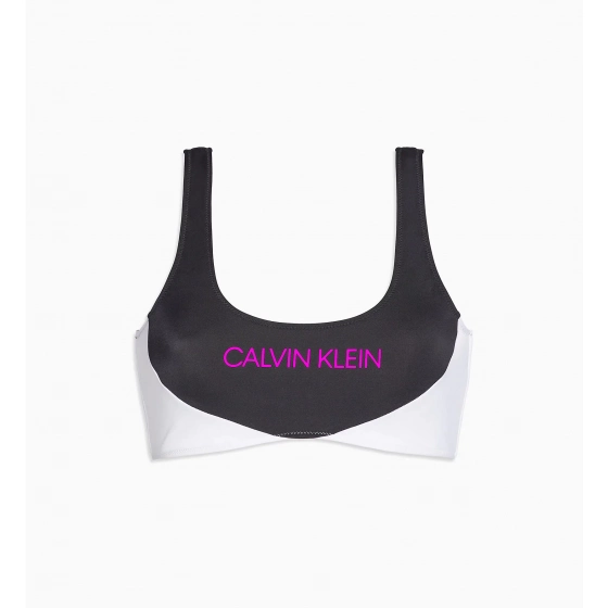 Vrchný diel plaviek KW0KW00898-BEH čiernobiela - Calvin Klein