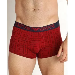 Pánske boxerky 111290 2F508 21675 červená - Emporio Armani