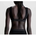Dámsky vrchný diel plaviek KW02038 BEH čierna - Calvin Klein