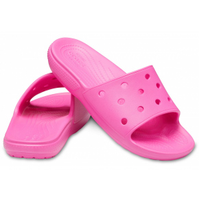 Detské nazúvaky Classic Slide 206396-6QQ Neon ružová - Crocs