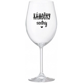 KÁMOŠKY - SESTRY - čirá sklenice na víno 350 ml KÁMOŠKY - SESTRY - čirá sklenice na víno 350 ml