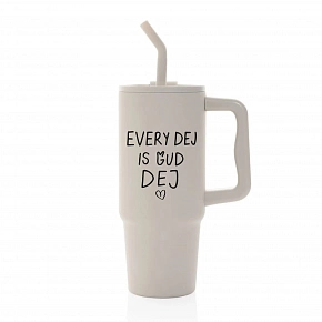 EVERY DEJ IS GUD DEJ - béžový cestovní termohrnek 900 ml  