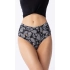 Dámske nohavičky Paisley Simple Maxi čierne so vzorom - Julimex